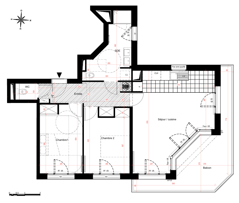 apartment 3 rooms for sale on Saint-Cloud (92210)