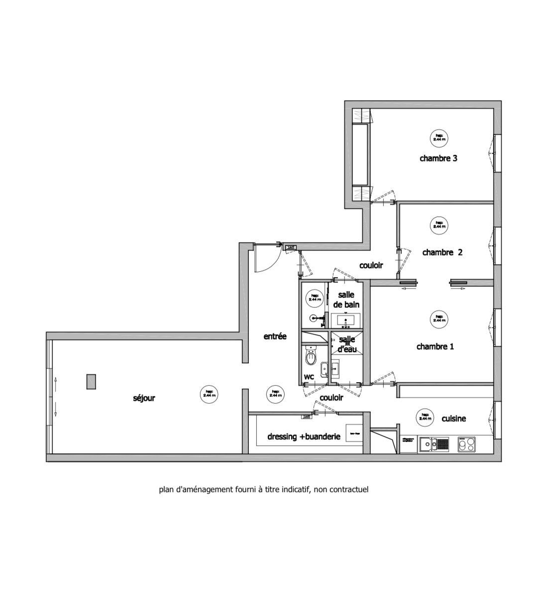 apartment 4 rooms for sale on Le Vésinet (78110)